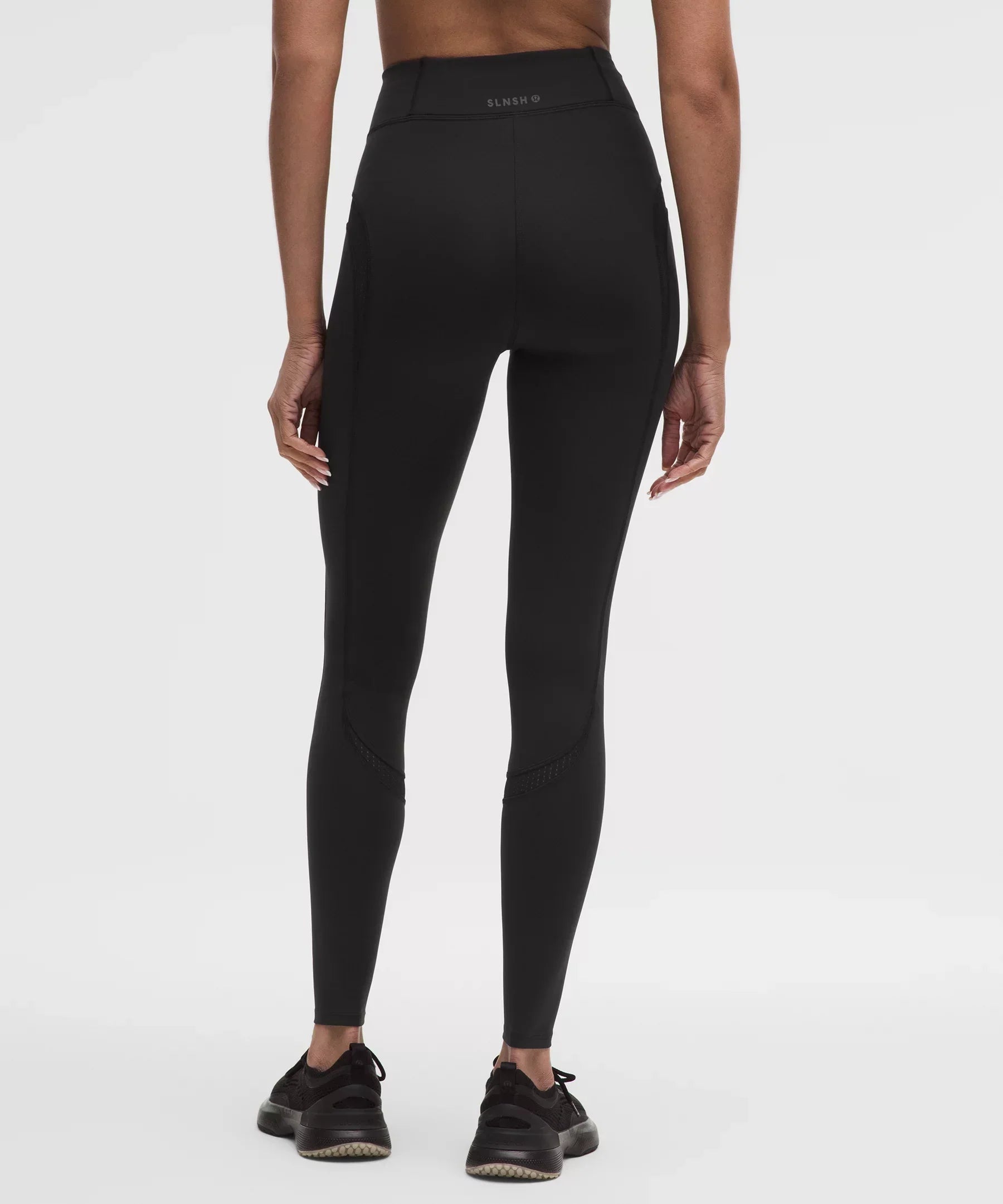 Mesh Panelled High-Rise Tight 28"